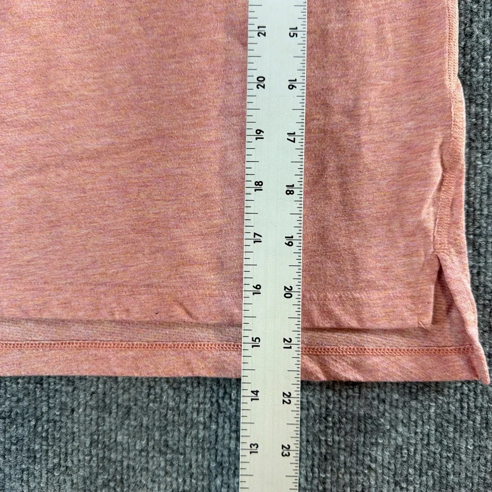 Nike Running Dri-FIT Shirt Womens XS Pink Heathered Running Training Workout Top